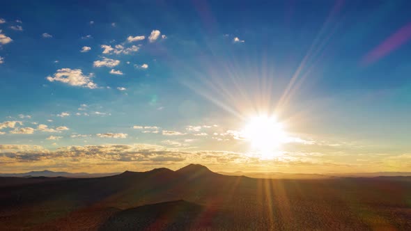 Mojave Desert Aerial Hyper Lapse California