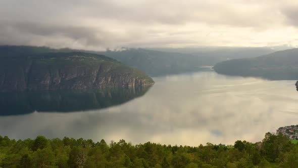 Aerial Footage Beautiful Nature Norway