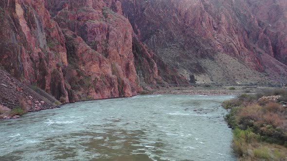 Colorado River Grand Canyon Aerial 