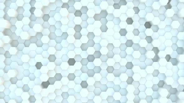 Looped Abstract Hexagonal Background Wall 