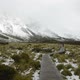Curvy Hanging Pathway Protects Mountain Ecosystem at Hooker Valley Track - VideoHive Item for Sale