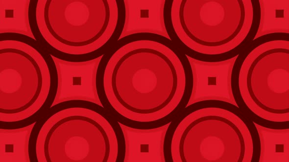 Background with Moving Pattern of Circles and Squares