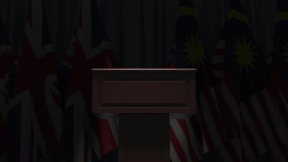 Flags of Malaysia and the United Kingdom