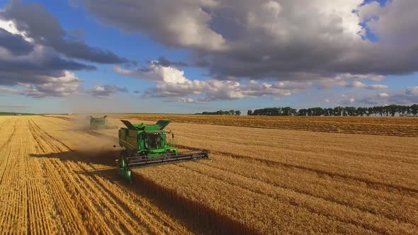 Field, Combines and Sky