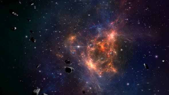 Galaxy Nebula Space Stars Motion Loop Background