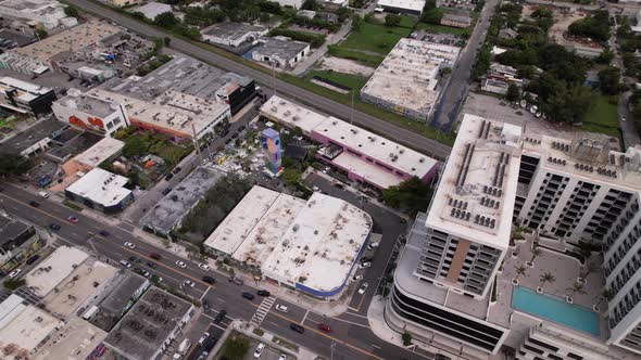 Aerial Video The Oasis Miami A Tourist Attraction Destination