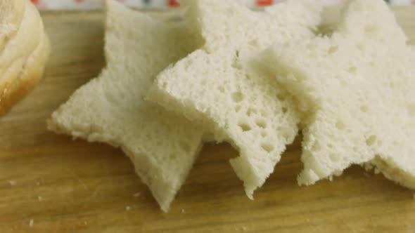 Cut Star Bread for Toast