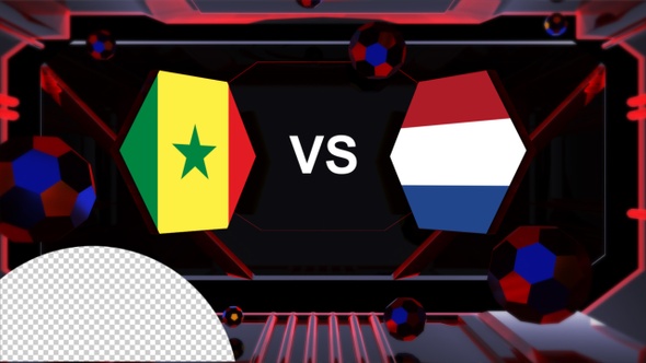 Senegal Vs Netherlands Football World Cup Qatar 2022 Vs Card Transition