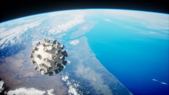 Coronavirus COVID19 on the Earth Orbit alt