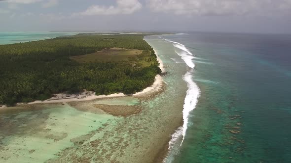 drone footage of Cocos Island and the reef, Australia