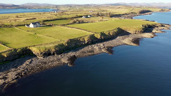 Aerial View of the Ballysaggart Pier and the 15Th Century Franciscan Third Order Remains at St Johns