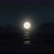 Moon Over Sea at Night - VideoHive Item for Sale