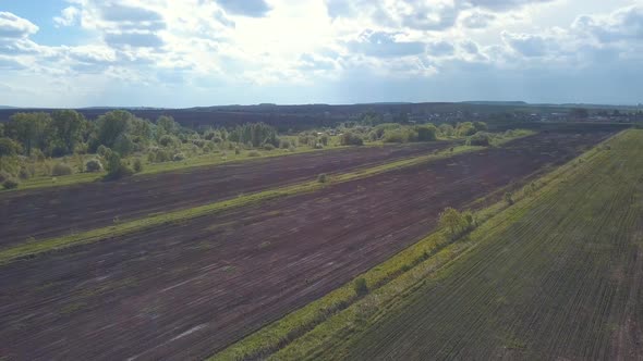 Beautiful view of countryside landscape