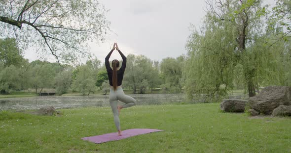 Yoga Action Exercise Healthy in the Park