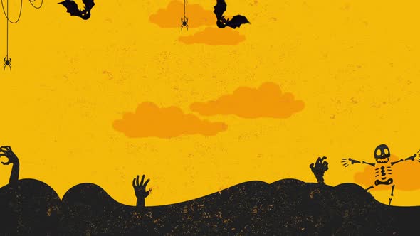 halloween background with pumpki alt