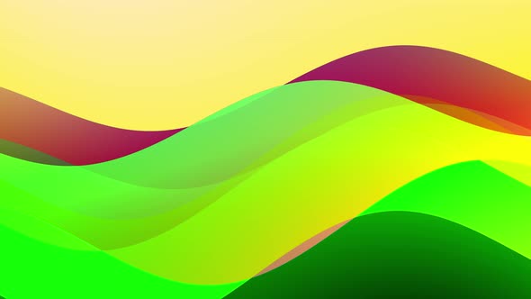 Abstract Colorful Liquid Gradient Wavy Seamless Loop Background