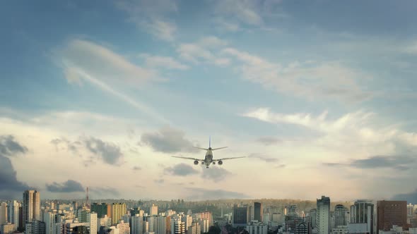 Airplane Landing Sao Paolo Brazil New 2