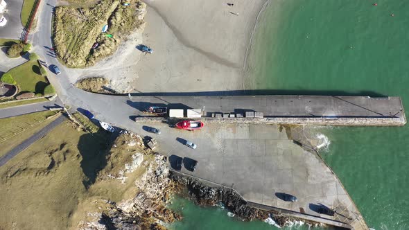 Aerial View of the Pier at Portnablagh Co