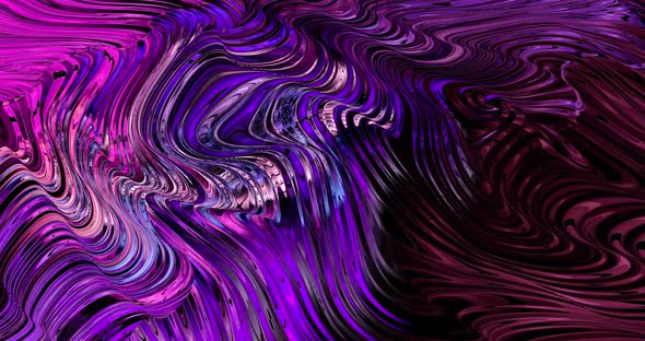 Abstract wave colorful animation. Multicolor liquid background. Beautiful gradient texture
