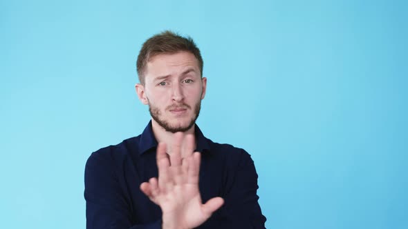 Refusing Gesture Rejection Expression Man Gif Loop