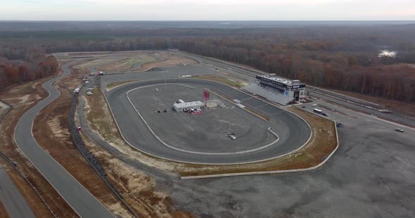 Dominion Raceway Nascar Race Track 5k Aerial Video
