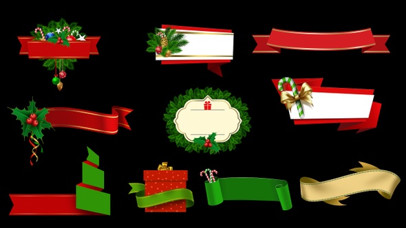 Christmas Lowerthirds and Banners 1 alt
