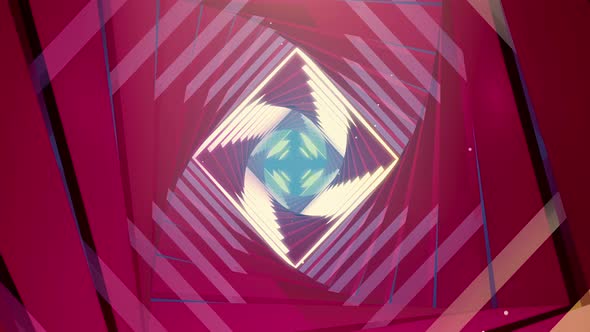 Flying Tunnel Geo Light Retro 08 4K alt