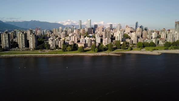 The World Famous Kitsilano Beach, Popularly Known As Kits Beach, In Vancouver, BC, Canada, Re-Opened