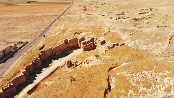 East Roman City Fortress Ruins In Mesopotamia