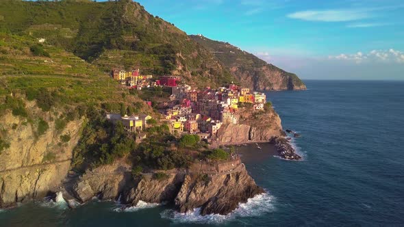 Aerial View of Cinque Terre in Five Lands