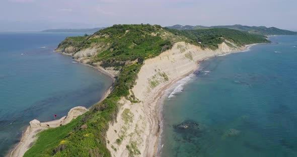 Flying Over Kepi Rodonit in Durres Albania