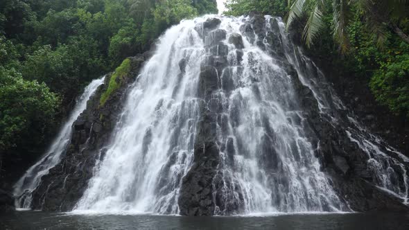 Kepirohi Waterfall Inside the Jungle in Pohnpei Micronesia