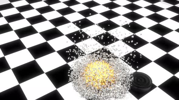 Checkers Game Round Draughts Concept Education 3d Fake Game End of the Big Bang