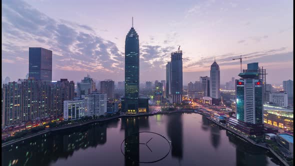 Time lapse of WuHan city,China