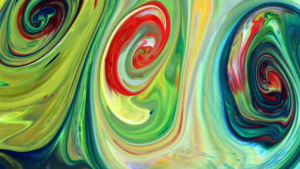 Abstract Colorful Sacral Liquid Waves Texture 125