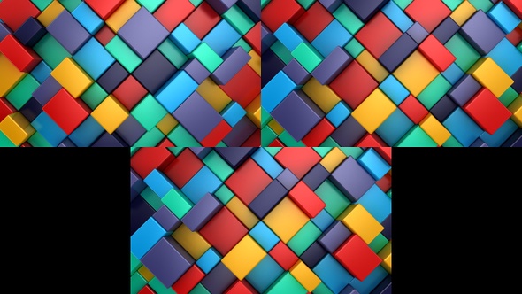 Background of Animated Cubes