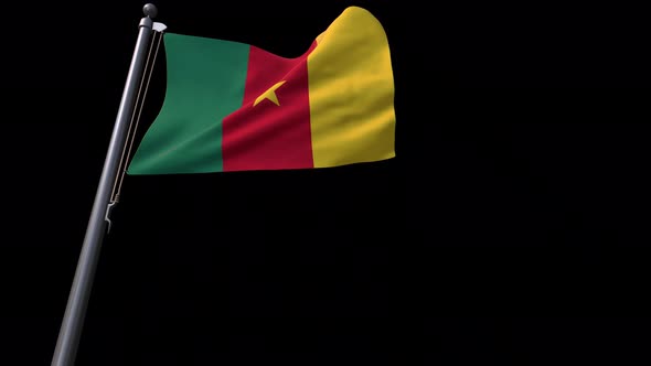 Cameroon Flag With Alpha Channel  4K