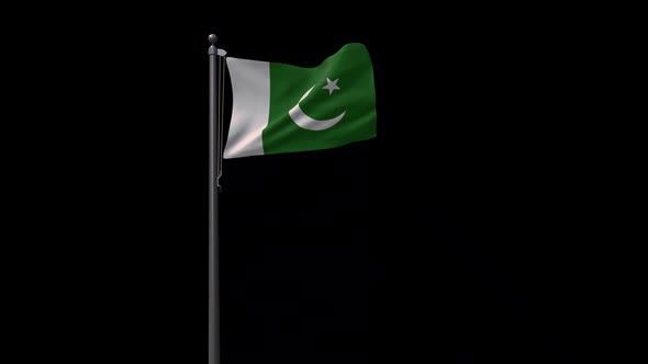 Pakistan Flag With Alpha 2K