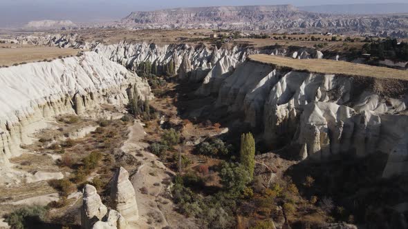 Cappadocia Landscape Aerial View. Turkey. Goreme National Park