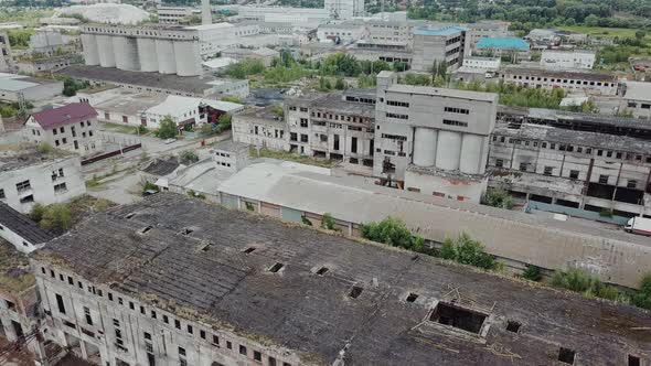 Flight Over the Destroyed Factory