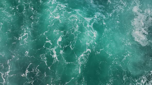 Background Textured Sea Storm aerial view 4 K