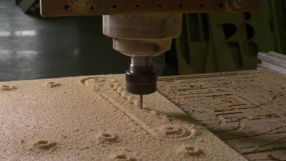 CNC Machine on wood