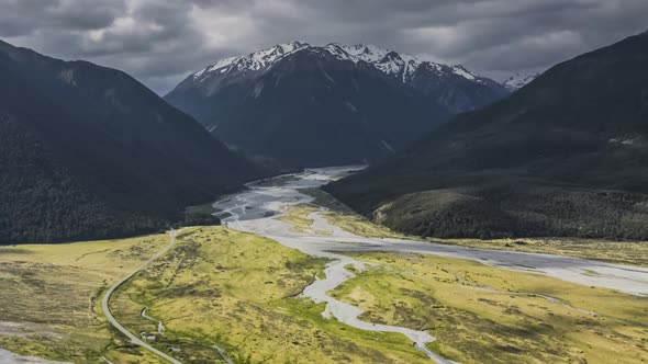 Arthurs Pass valley timelapse