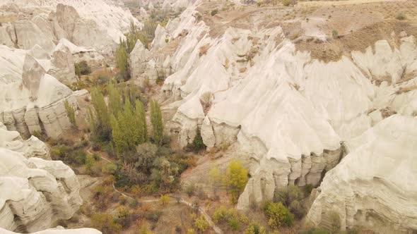 Cappadocia Landscape Aerial View, Turkey, Goreme National Park