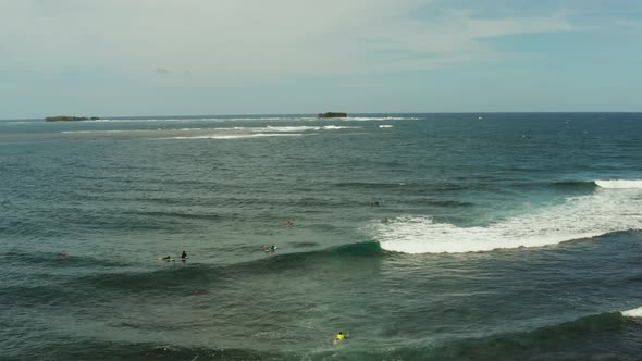 Surf Spot on the Island of Siargao Called Cloud 9