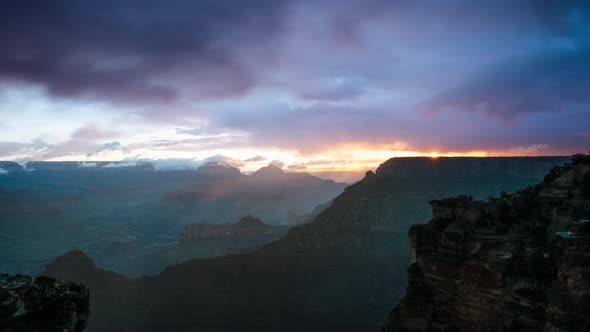 Time Lapse Sunrise in Grand Canyon