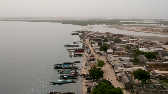 Senegal traditional fishing village