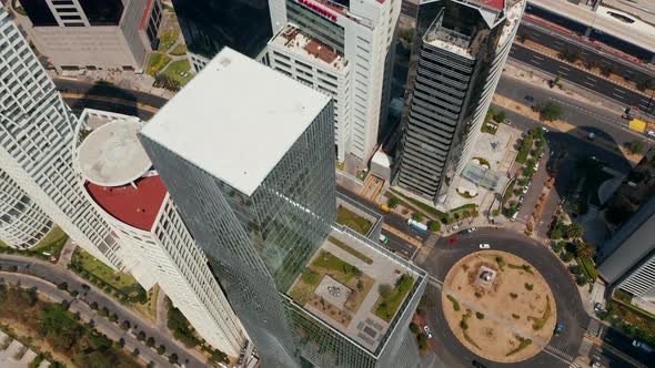 Fly Over Modern Tall Paradox Torre Building