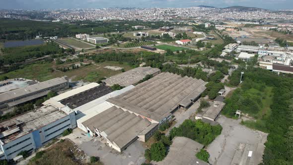 Aerial Old Factory