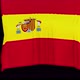 The piece of cloth falls with the flag of the State of Spain to cover the product - VideoHive Item for Sale